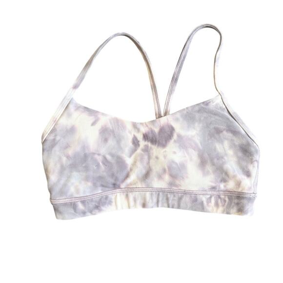 Lululemon Flow Y Bra Nulu & Align SHR CrissCross 28” Legging Purple Set Size 4 - Picture 4 of 13